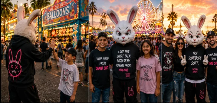 Mascot streetwear activation at a live event