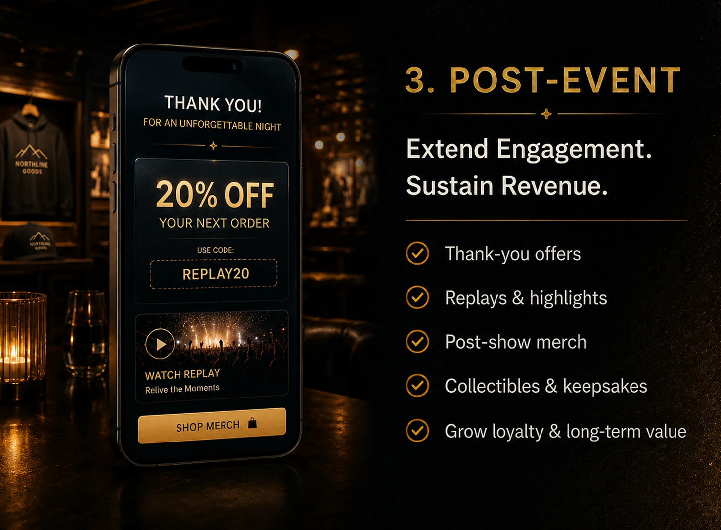 Post-event lifecycle opportunity