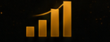 Gold ascending revenue bars