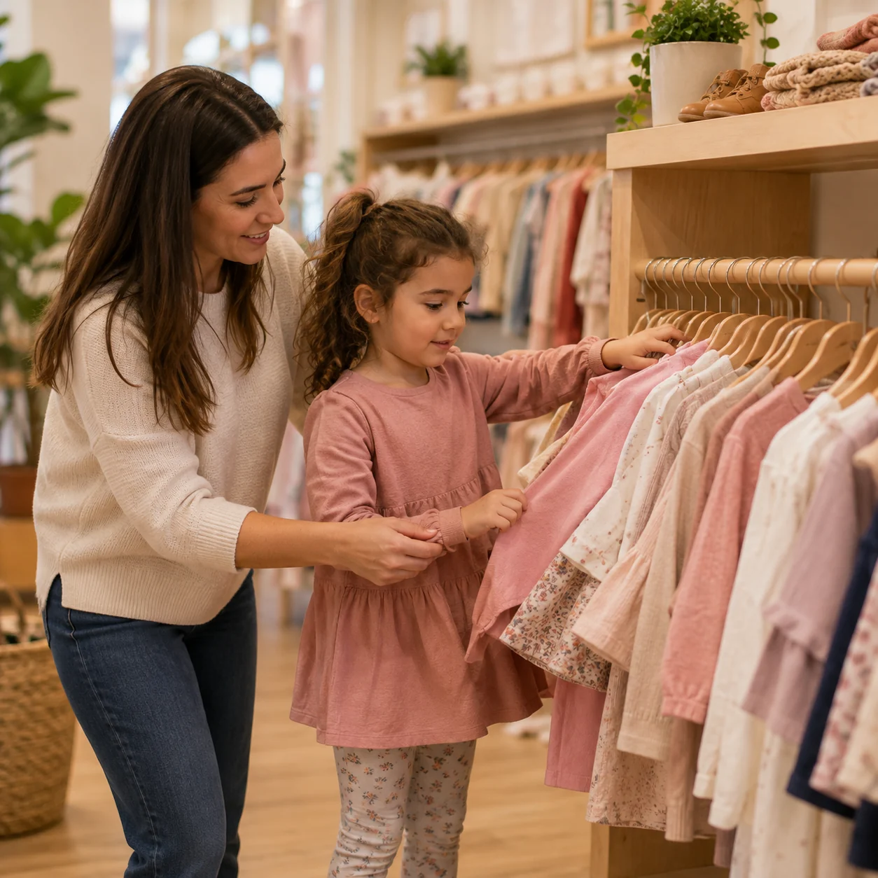 Children’s clothing boutique category example