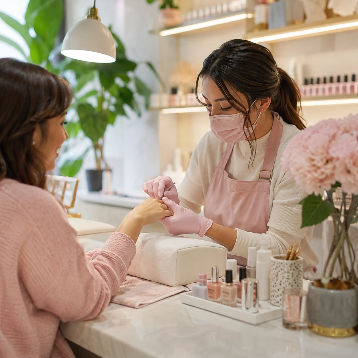 Nail salon beauty and grooming category example