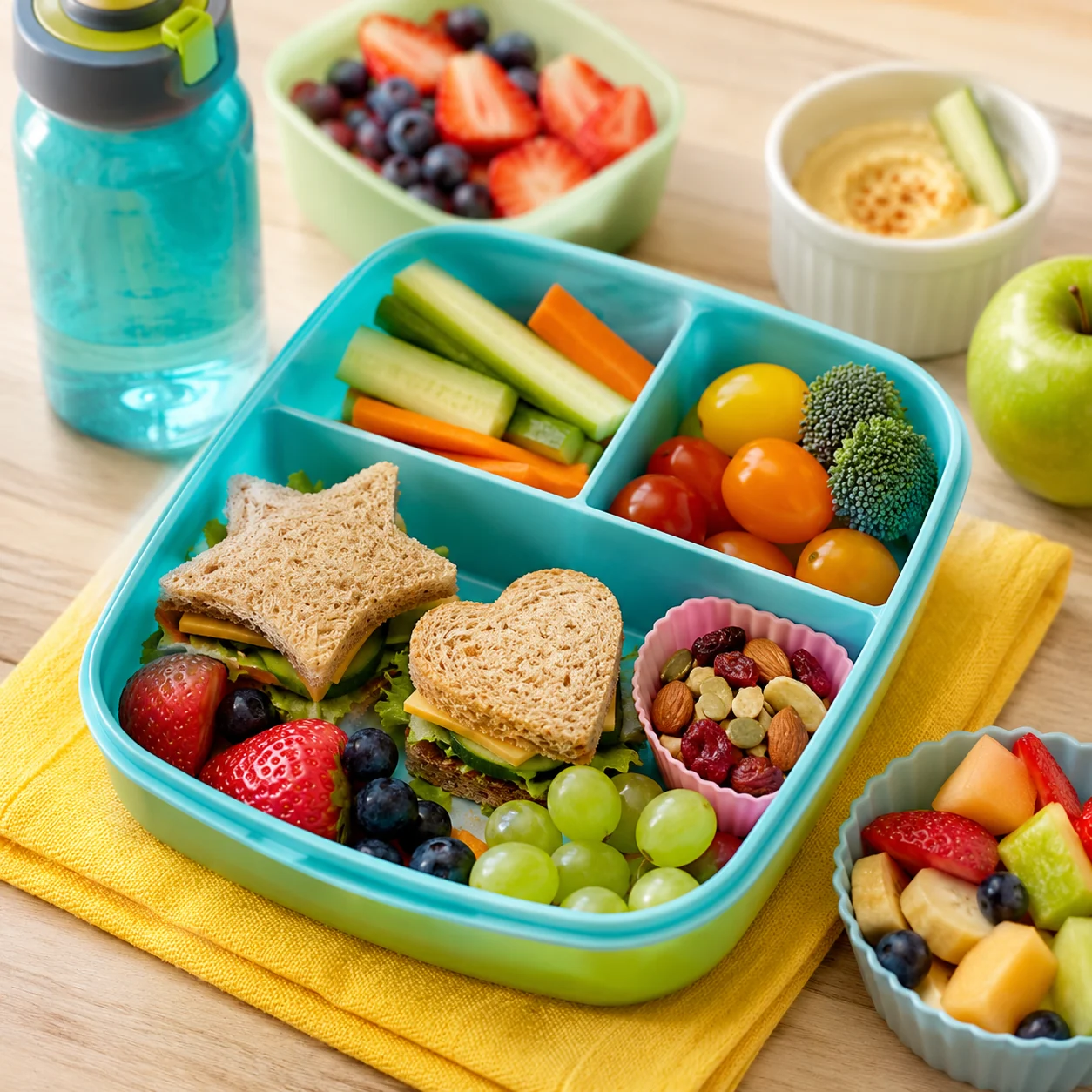 Healthy lunch and snack vendor category example
