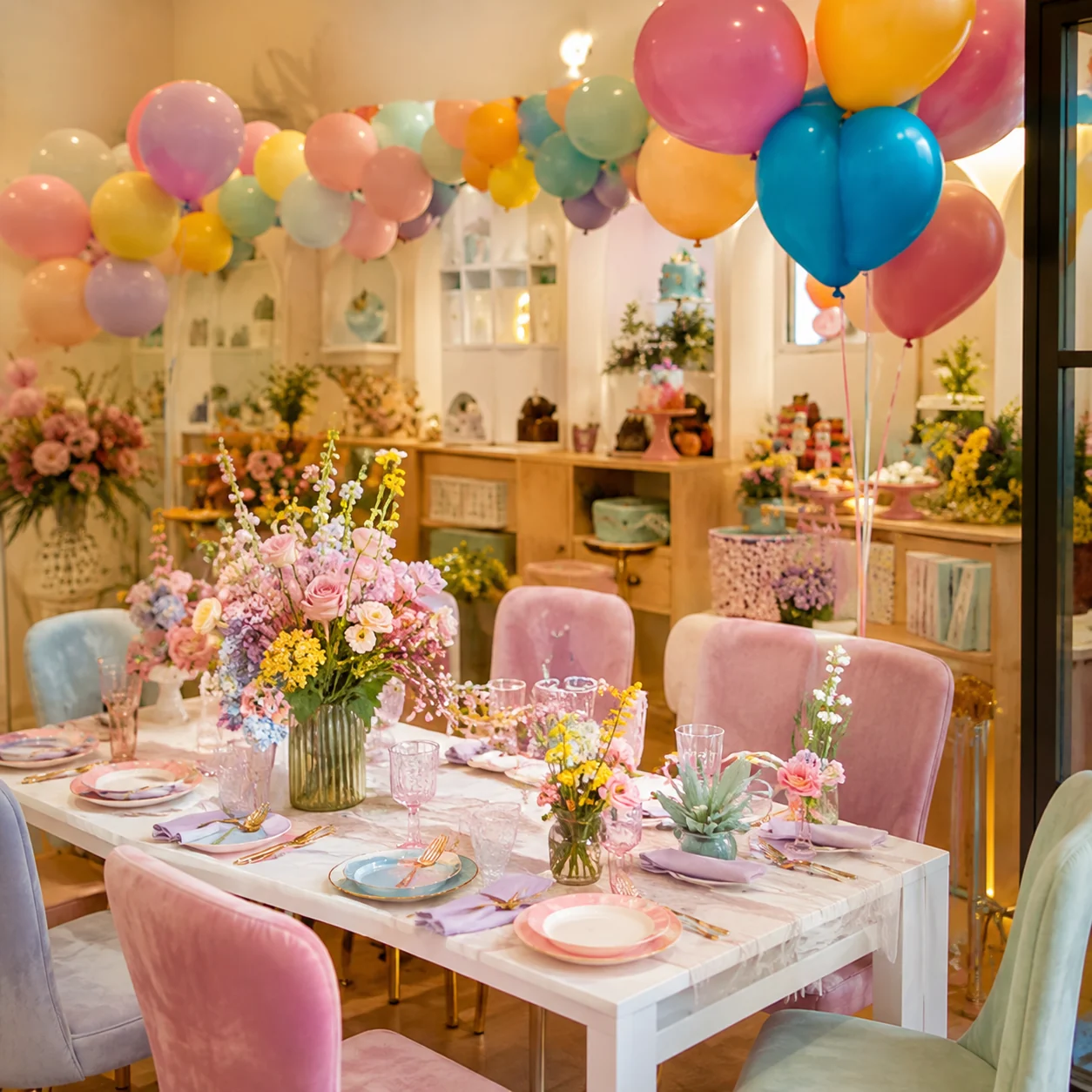 Party rentals and event décor category example