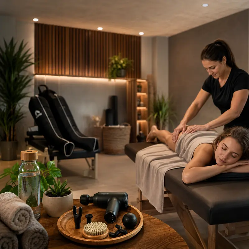 Massage and recovery wellness category example