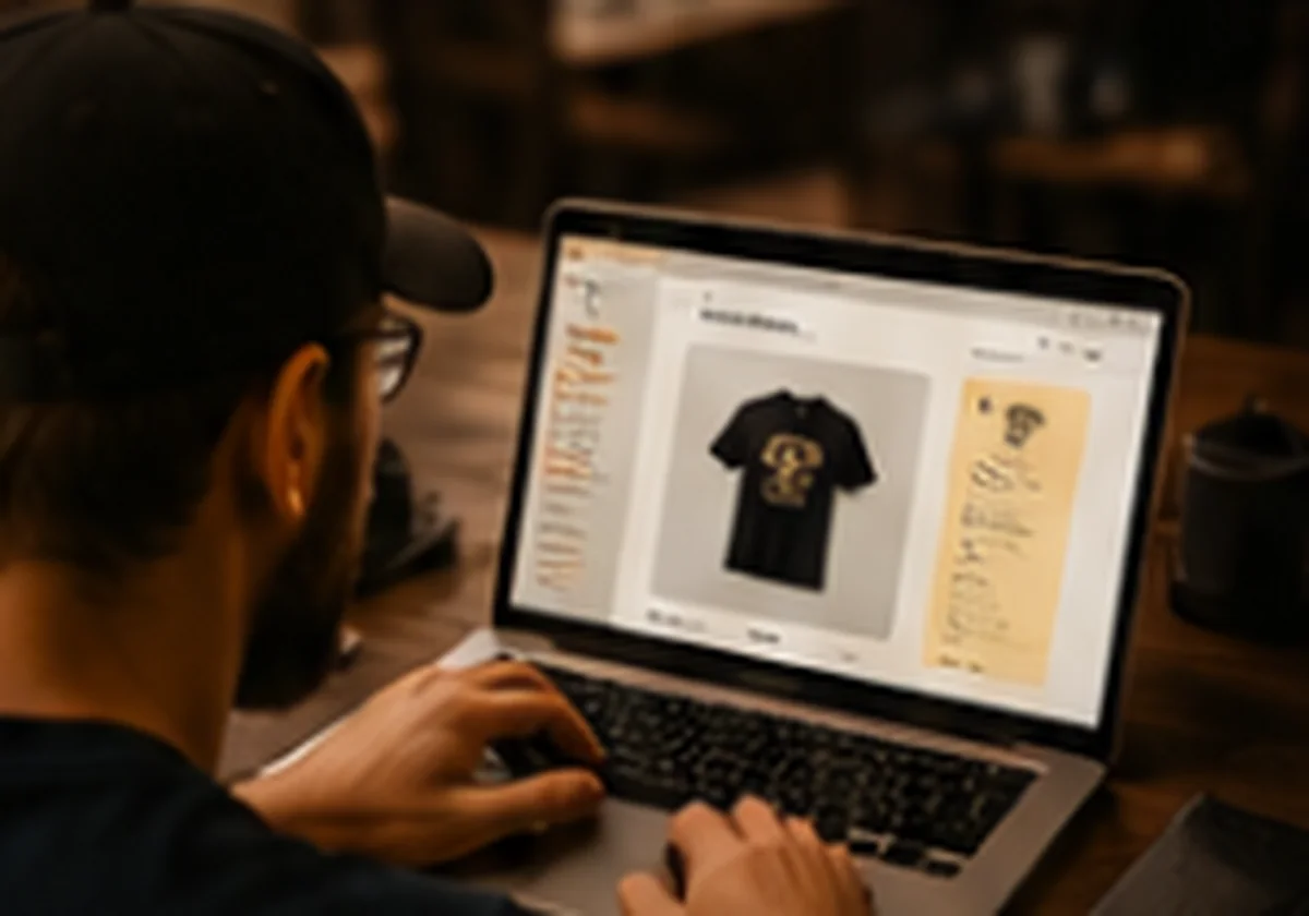 Vendor managing products through an existing online storefront
